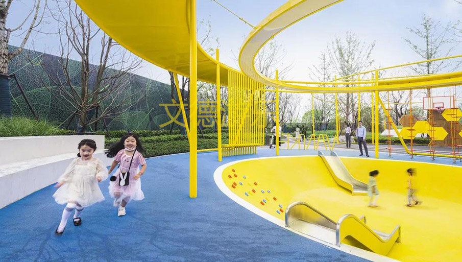 公园游乐设备整体规划设计-不锈钢滑梯