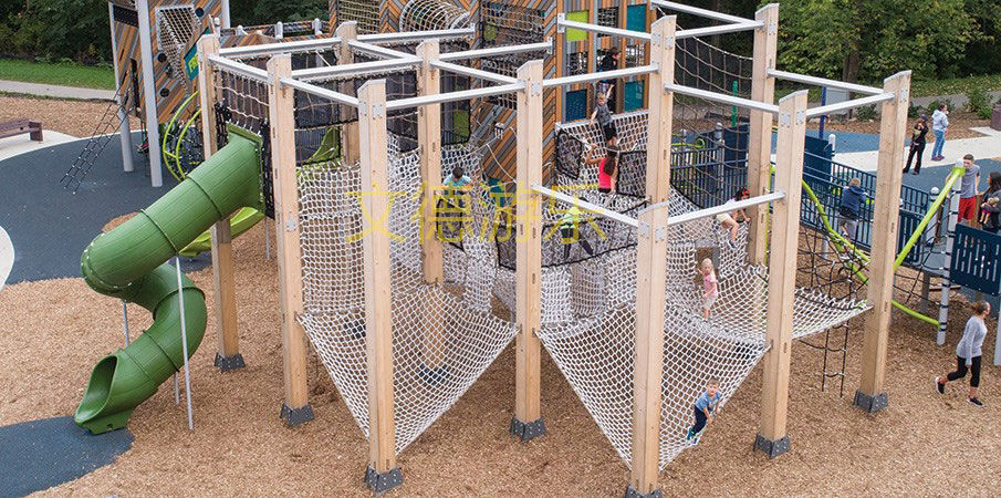 新型儿童游乐园设备-攀爬网