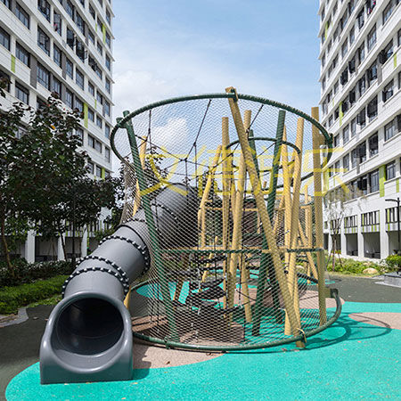 住宅儿童区游乐设施局部图