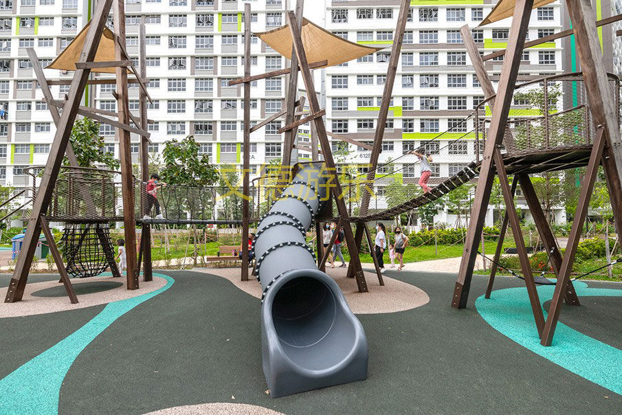 住宅儿童区游乐设施整体效果图