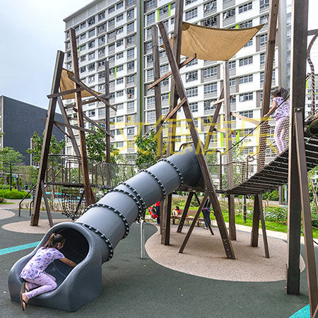 住宅儿童区游乐设施细节图