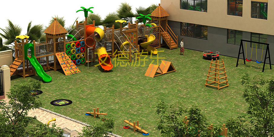 幼儿园户外游乐设施规划滑梯部分