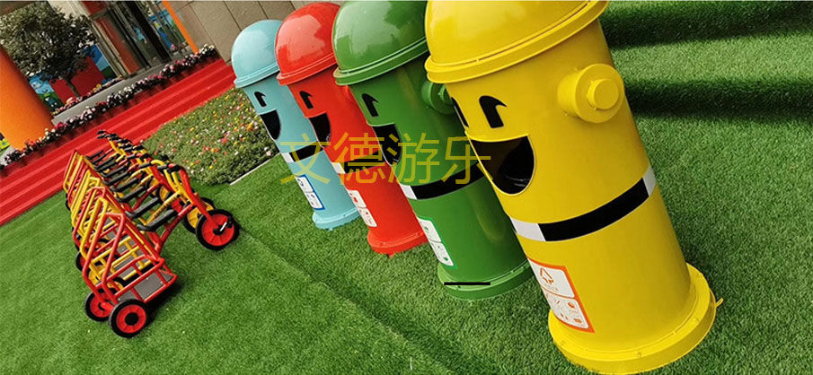 幼儿园环保造型分类垃圾桶实例图