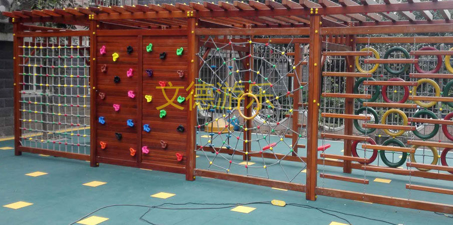 室外儿童游乐设备大全-户外攀爬架展示图