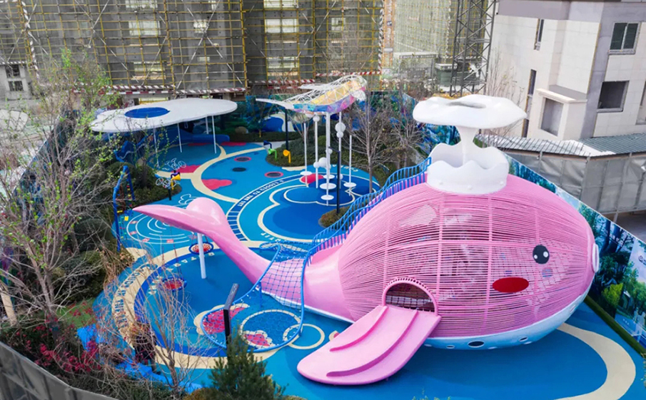 户外无动力儿童乐园-鲸鱼主题乐园