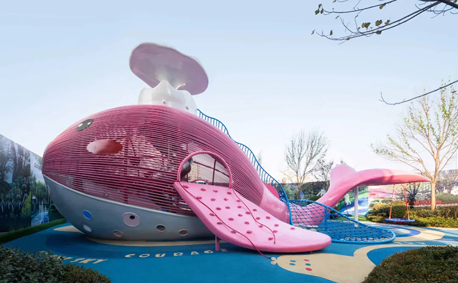 户外无动力儿童乐园-鲸鱼主题乐园